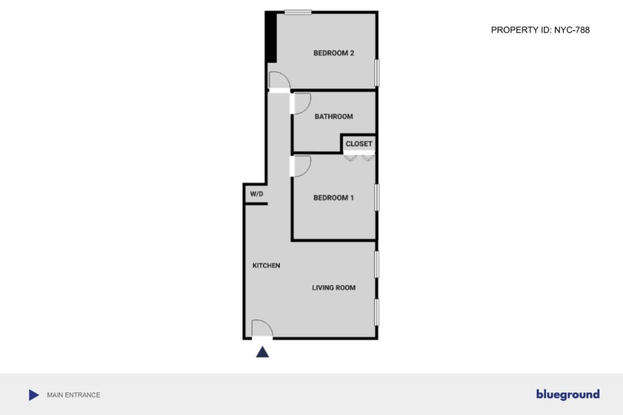 Apartamento Les 2br W Elevator Wd Roof Nr Parks Nyc-788 Nova York
