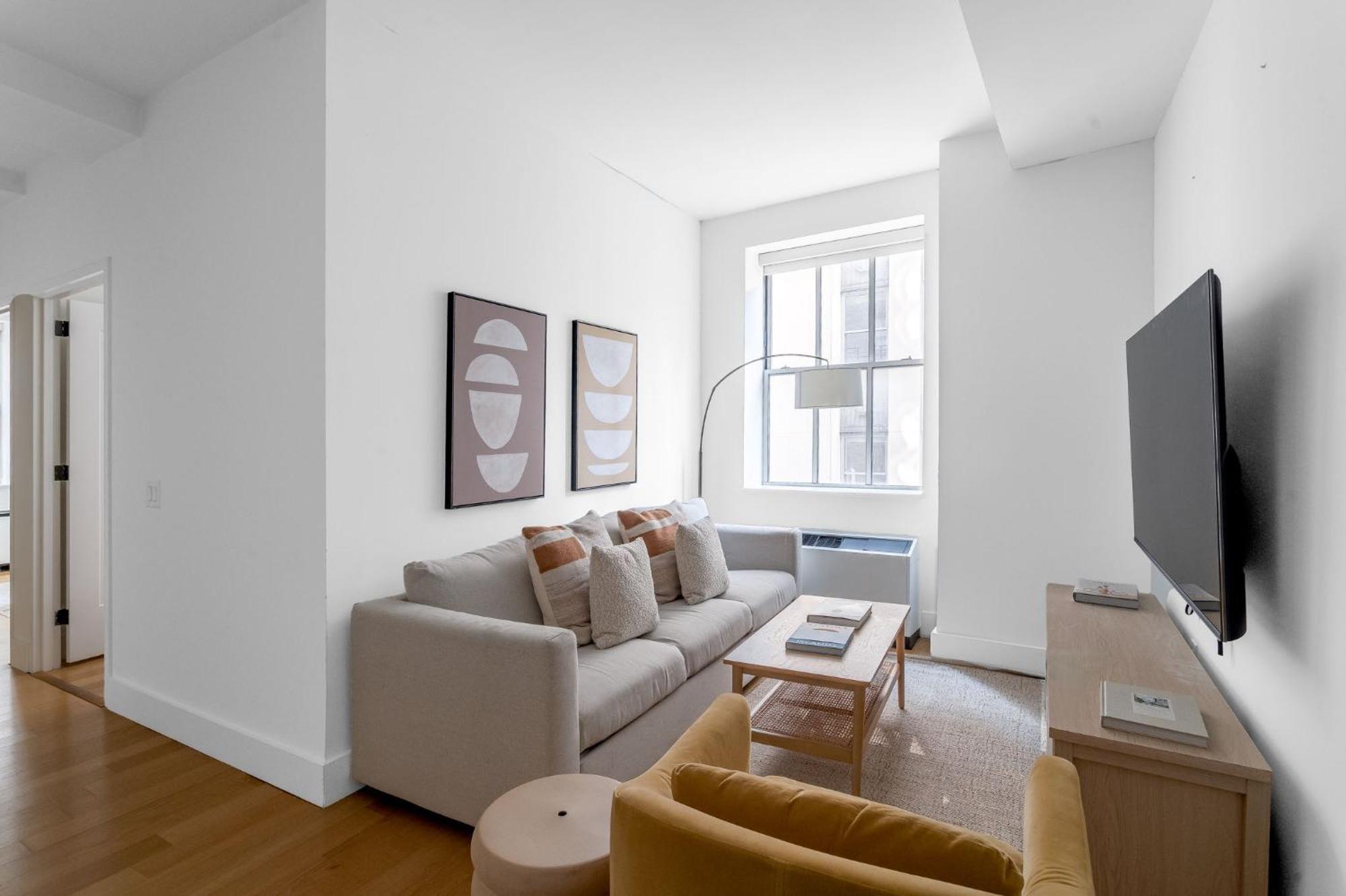 Luxury 2br 1bath Financial District Escape Near Street Apartamento