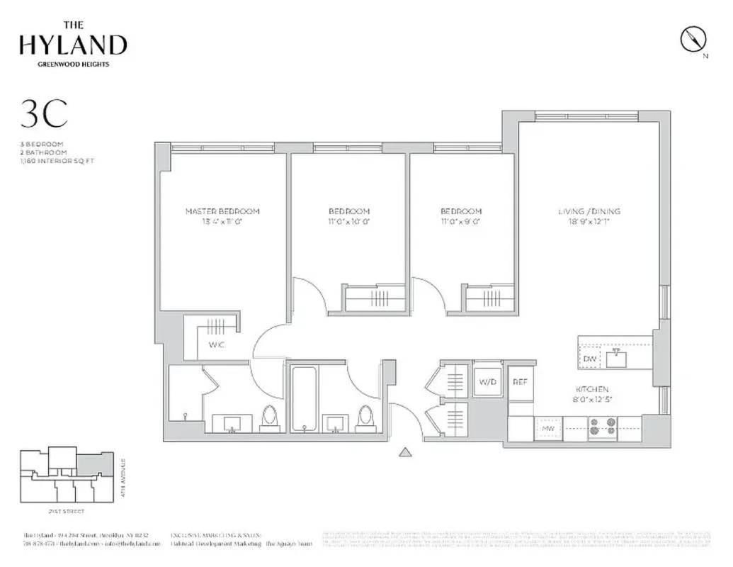 Apartment 194-4c Stylish 3br 2ba Washer-dryer Rooftop *