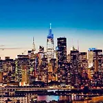 Beautiful Luxury Fantastic Manhattan Skyline View One Bedroom Apartment