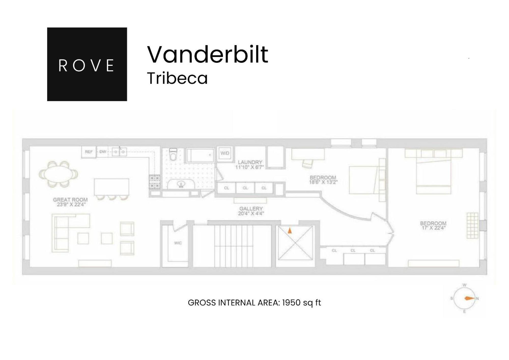 Căn hộ Tribeca Loft Vanderbilt By Rovetravel *